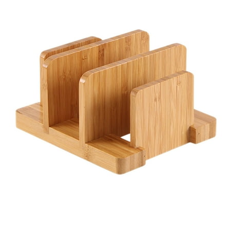 

NUOLUX Multifunctional Cutting Board Chopping Board Storage Rack Cutter Holder Wooden Kitchen Storage Rack (Khaki)