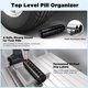 thumbnail image 4 of Pastillero Semanal ZHAOCHENG Negro Metal Apilable Sin BPA, 4 of 5
