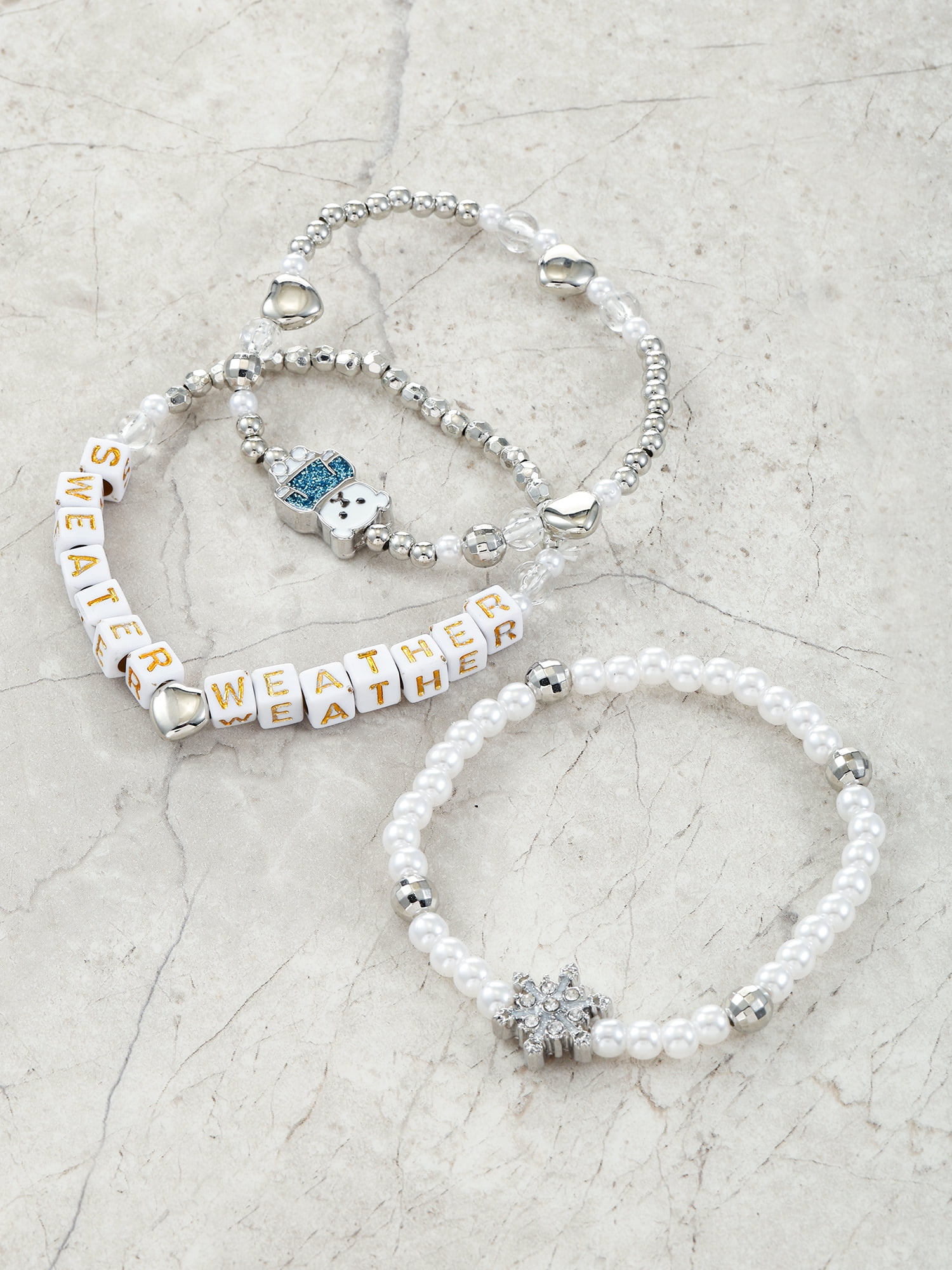 Holiday Time Stretch Bracelet Set, 3 Pieces