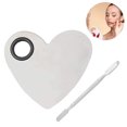 thumbnail image 1 of Paleta de mezcla de herramientas cosméticas, paleta de base, herramientas de metal, espátula cosmética de doble cabezal, suave, duradera, fácil de limpiar para lápiz labial, esmalte de uñas, gel,, 1 of 8