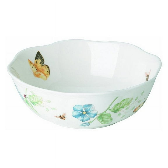 Lenox Butterfly Meadow All Purpose Bowl, White Porcelain, 20 oz. Capacity