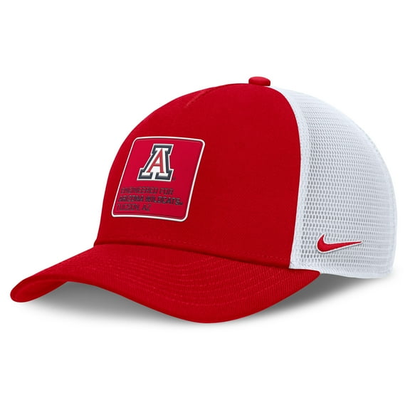Men's Nike  Red/White Arizona Wildcats 2025 On-Field Rise Engineered Trucker Adjustable Hat