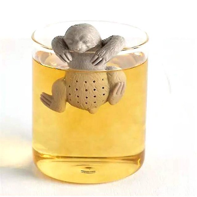 Cute Sloth Tea Strainers For Loose Tea, Silicone Tea Infuser, Flexible Reusable Tea Diffuser Filter Strainer_High-quality