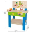 thumbnail image 2 of Master Workbench by Hape Award Winning Kid's Wooden Tool Bench Toy Pretend Play Creative Building Set, Height Adjustable 35 Piece Workshop, Gift Idea for Toddlers & Kids Ages 3+, 2 of 6