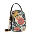 thumbnail image 7 of FORMRS Crossbody Bag for Women Quilted Travel Shoulder Cell Phone Purse with Chain Strap Handbag, Red Flowers Pattern, 7 of 7