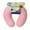 Pink, variant on Cloudz Kids Microbead Travel Neck Pillow - Dinosaur