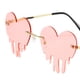 thumbnail image 5 of gafas de sol para adultos,Gafas de sol sin montura con forma de corazón Gafas sin marco,Gafas de forma de corazón para mujer y hombre,divertidas,para fiestas,Gafas de forma de, 5 of 5