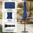 thumbnail image 4 of 10FT Patio Umbrella, Push Button Tilt and Crank Handle, Aluminum Pole and Polyester Shade Canopy, 4 of 7