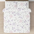 thumbnail image 2 of Sweet Jojo Designs Watercolor Floral Purple Pink and Grey Full/Queen Bed Comforter 3 Piece Bedding Set - 3 Piece, 2 of 6