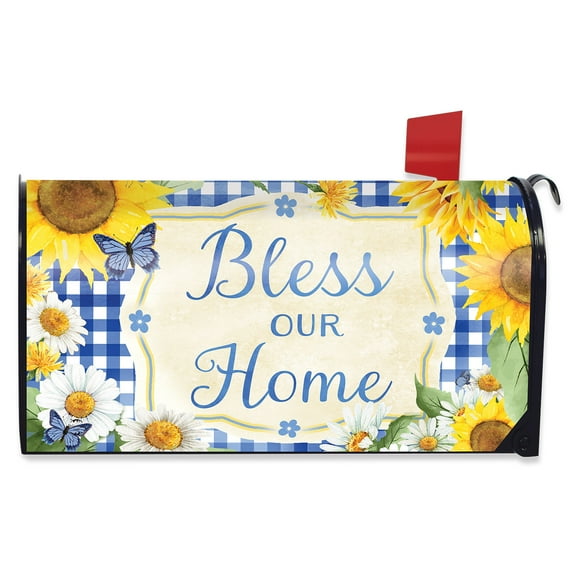 Briarwood Lane Bless This Home Floral Mailbox Cover