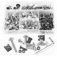 thumbnail image 1 of Yazoeia 195PCS Motorcycle Fairing Bolt Kit, M5 M6 Aluminum Motor Windscreen Screws Fasteners Fairing Bolts Nut Clips Mounting Washers Nuts Screws Assortment, Universal for Motor, Sport CJC912-116194, 1 of 6