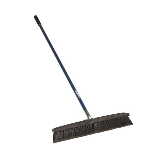 Seymour S400 24In Medium Bristle Jobsite Push Broom - Black