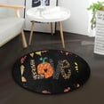 thumbnail image 2 of SKYSONIC It's Fall Y'allRound Area Rug Chair Couch Cover Area Rug for Bedroom Floor Sofa Living Room Non-Slip Home Decor 3 x 3 Feet, 2 of 5