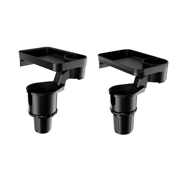 Paquete de 2 soportes para tazas de coche, organizador de inserción de bebidas, hamburguesa de café Macarena Bandeja de alimentos para autos