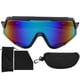 thumbnail image 2 of Gafas para deportes al aire libre, gafas de ciclismo a prueba de viento, gafas de sol para bicicleta para mujeres y hombres (lente verde con marco rojo negro) YUNYI BRAND  Deportes, 2 of 8
