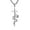 Silver, variant on HZMAN Punk Snake Cross Necklace for Men Stainless Steel Pendant Gothic Gift