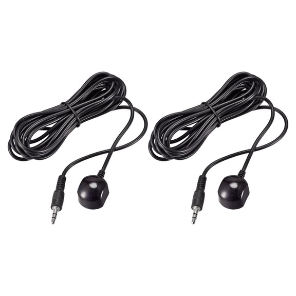 Uxcell IR Infrared Receiver Extender Cable 0.14" Jack 9.8FT Less Than 26FT Receiving Distance 2Pcs