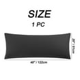 thumbnail image 6 of REGALWOVEN Soft Cotton Body Pillow Cover Zipper Closure, Standard Black 20" x 48", 6 of 6