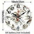 thumbnail image 3 of Pratyus Birds Flowers Branches Wall Clock Decor for Living Room Kitchen Dorms, 10-inch Silent Decorative Clock for Bedroom Office Restaurant Cafe Library 10x10in, 3 of 8