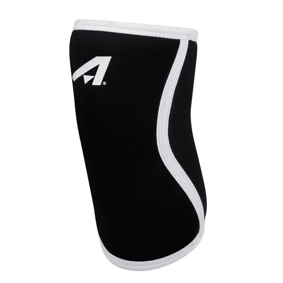 Affinity Neoprene Knee Compression Sleeve, Large Black/White - Unisex