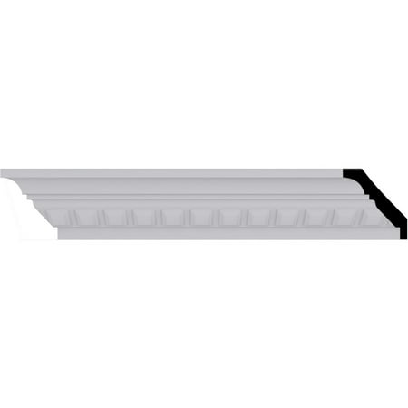 2 1/4"H x 2"P x 3 1/8"F x 94 1/2"L Blackthorne Crown Moulding