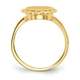 thumbnail image 2 of 14K Yellow Gold Ring Band Signet 11.5x9.0mm Open Back, Size 5, 2 of 5