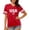 Q7-Red, variant on Fshinging Women Vintage Flag Print V Neck Patriotic T Shirts 4th of July Celebration Tops Dark Blue L