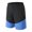 Blue, variant on Brondbend Men Short Sales Casual Summer Workwear Clothing Printed Plus Size Elastic Shorts Holiday Beach Drawstring Cozy Style Short Pants Breathable Loose Fit Trousers Oversize Male Pants