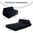 thumbnail image 2 of Sofá cama plegable MAXYOYO, sillón cama convertible, negro, 2 of 8
