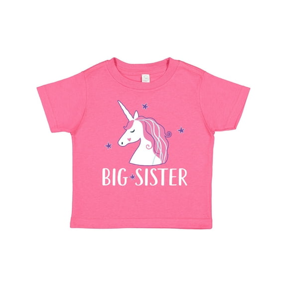 Inktastic Big Sister Unicorn Girls Toddler T-Shirt