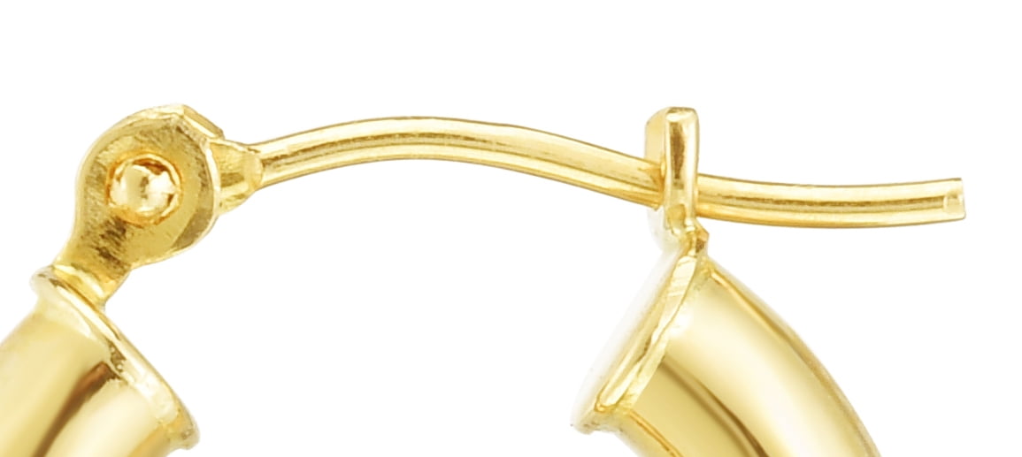 Brilliance 14KT Yellow Gold 15mm Hoop Earrings for Adults