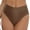 Coffee, variant on Bikini Bottoms Women Solid Color Tummy Control High Cut Swimsuit Ruched Scrunch Bathing Suit Bottom Rose Gold S