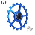 thumbnail image 1 of 11-17T Wheel Ceramic Bearing Pulley Road Bike Rear Derailleur Blue17T, 1 of 4