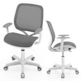 thumbnail image 1 of Costway Kids Desk Armchair Swivel Mesh Children Computer Chair with Adjustable Height Gray, 1 of 10