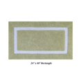 thumbnail image 3 of Better Trends - Alfombrillas De Baño 100 % Algodón, Color Salvia Y Blanco, Reversibles, Absorbentes Y Lavables A Máquina, Para Baño, Ducha Y Lavabo, 24.0 X 39.8 In, 3 of 5