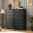 thumbnail image 5 of Winkalon 6 Drawer Dresser for Bedroom, Chest of Drawers Wood Storage Cabinet for Living Room,Black, 5 of 8