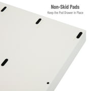 Mind Reader Single Serve Coffee Pod Organizer with 3 Drawers, 36 Pod Capacity, White 1 per Pack