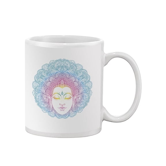 Colorful Buddha Over Mandala Mug  -Image by Shutterstock,