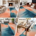 thumbnail image 6 of Oil Painting Ocean Beach Area&nbsp;Rug 5x7ft Abstract Orange Sunset Non-Slip&nbsp;Washable Square&nbsp;Rugs Soft Felt Indoor Floor Mat for Bedroom Kitchen Living Room Bathroom, 6 of 9