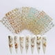 thumbnail image 1 of Pegatinas de mariposa para decoración de uñas, diseños de uñas de mariposa láser, 3D, mariposas doradas y plateadas, hojas adhesivas para decoración de uñas (8 unidades), 1 of 5