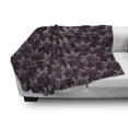 thumbnail image 3 of Flower Soft Flannel Fleece Blanket, Vintage Composition with Foliage Leaves and Flowers Old-Fashioned Design, Cozy Plush for Indoor and Outdoor Use, 60" x 80", Purple Pink Pale Mauve, by Ambesonne, 3 of 6