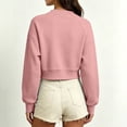 thumbnail image 5 of jjayotai Womens Zip up Sweatshirts Jackets Long Sleeve Casual Loose Outwear with Pockets, 5 of 6