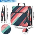 thumbnail image 2 of FORMRS Zipper Binder with Shoulder Strap 2-inch Ring 500 Sheet Capacity File Bag, Pink Geometric, 2 of 5