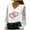 Z01 White, variant on Womens Valentines Day Lace Sleeve T-Shirts Love Bow Heart Printed V Neck Tees Tops Girlfriend Gift