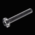 thumbnail image 5 of Uxcell M8x50mm Plastic Phillips Bolts PC Pan Head Machine Screws Transparent 10 Pack, 5 of 5