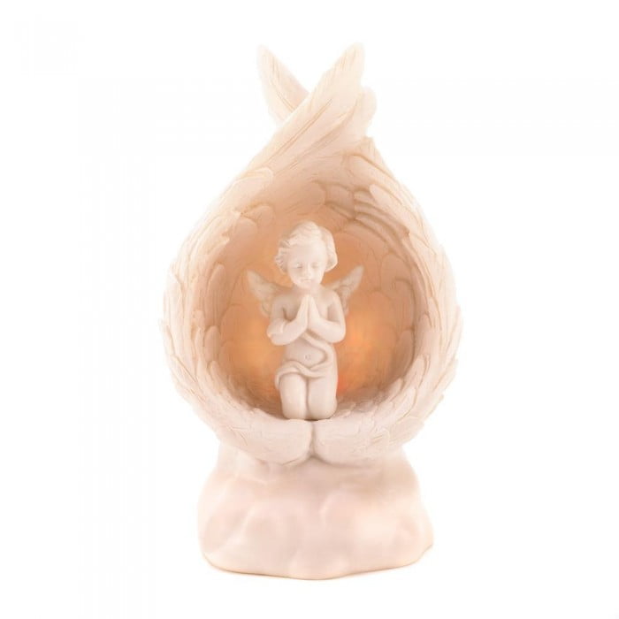 LIGHTUP PRAYING ANGEL FIGURINE