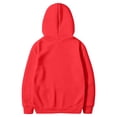 thumbnail image 5 of Mens Solid Fleece Pullover Hoodie, Drawstring Long Sleeve Sweatshirt, Athletic Kangaroo Pocket Casual Top Red 2XL, 5 of 7