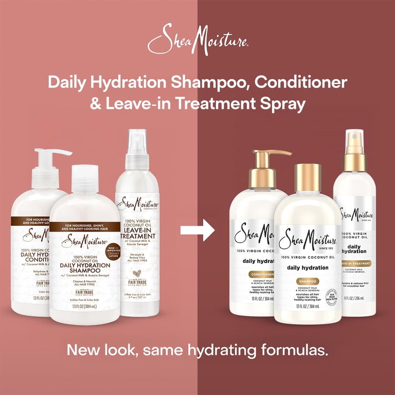 SheaMoisture Shampoo & Conditioner Set, Daily Hydration, 3pk