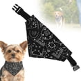 thumbnail image 2 of Pet Bandana Collar, Dog Bandana Collar with Adjustable Buckle Pet Triangle Scarf Bibs for Small Dogs Cats, 2 of 9
