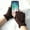 Coffee, variant on Couple's Winter Gloves, Convertible Half Finger Touchscreen Gloves with Coral Fleece Lining, Cold-Proof Unisex Flip Mittens for Men and Women, Warm Half Finger Gloves for Writing & Work - Grey